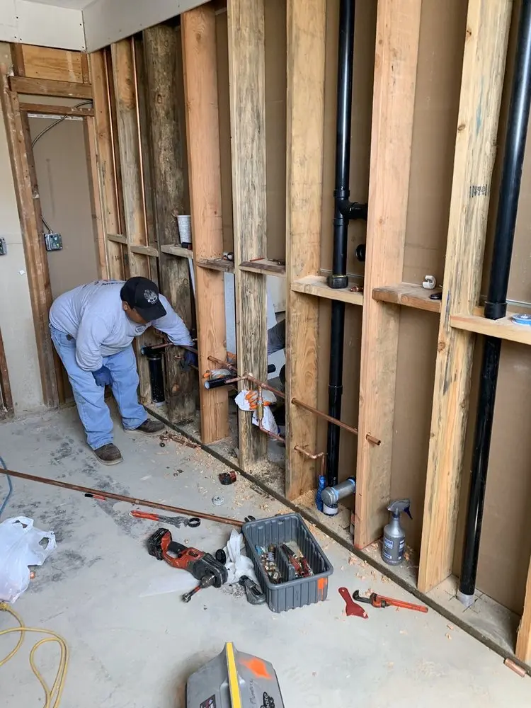Commercial rough-in plumbing for Water Heater Replacement in West Allis